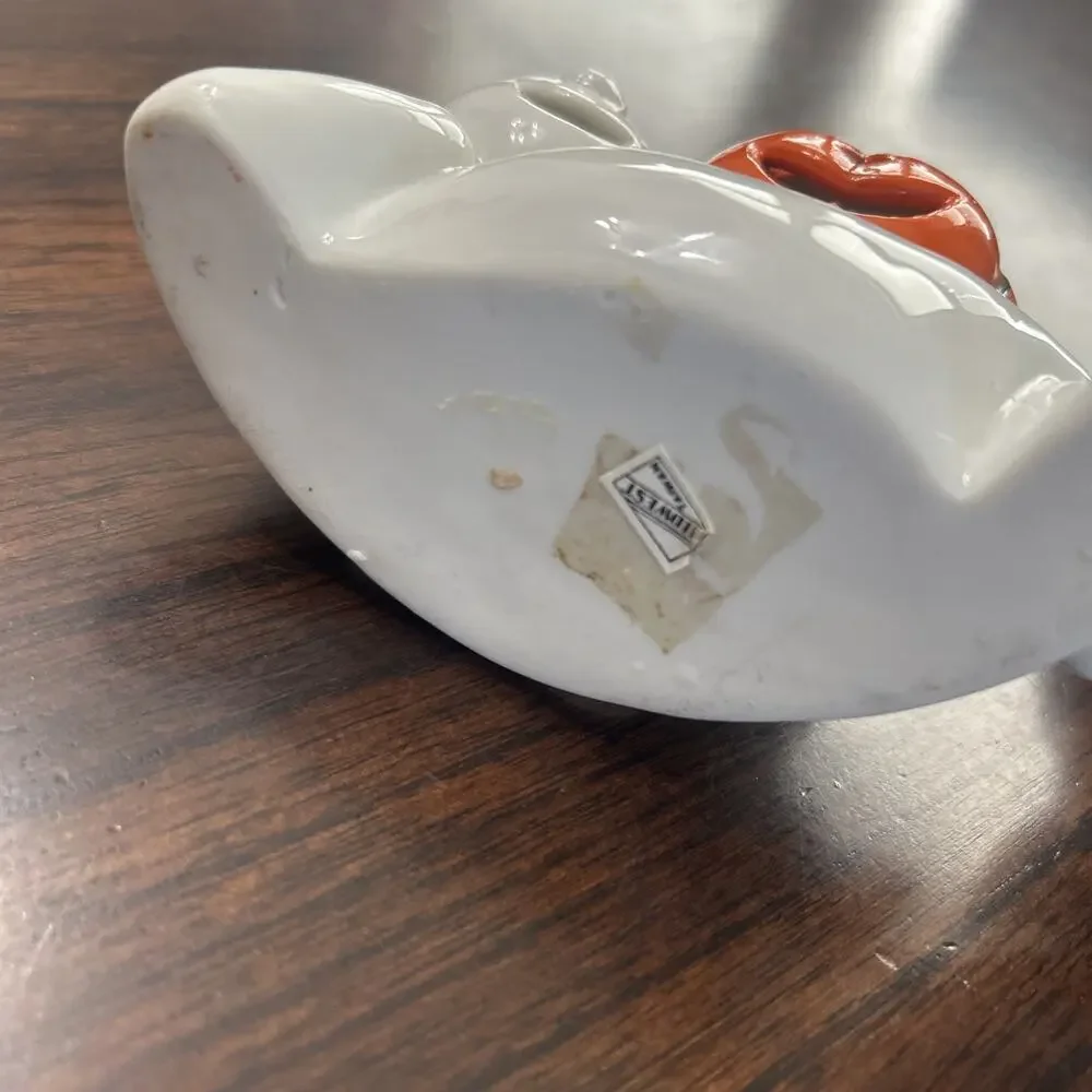 Vintage Halloween Ceramic Ghost Pumpkin Jack O Lantern Tea Light Holders